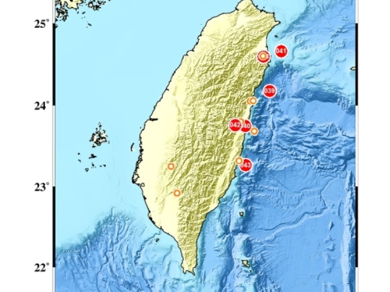 花蓮市外海規模5.0地震撼動全台　花蓮最大震度4級　多縣市有感搖晃