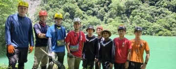 萬里溪堰塞湖特遣隊完成勘查任務平安撤離