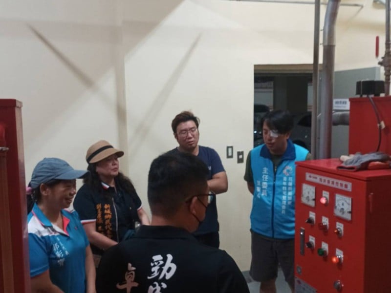 攜手強化消防 ! 新城鄉民代表視察 青年住宅防災設施、完善定期檢修 