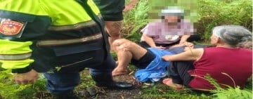 3天沒吃東西「失蹤男倒臥深山」！鳳警消循線尋獲 接力抬出獸徑送醫