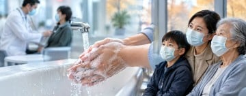 流感及新冠疫情均處流行期且流感疫情持續上升 呼籲民眾落實勤洗手 戴口罩等自我防護措施 並留意重症危險徵兆