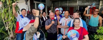 黃金發南昌村掃街拜票！地方人士同行向鄉親賀中秋