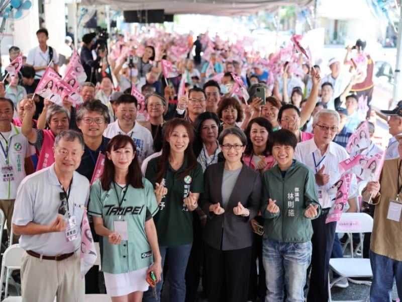 蕭美琴回花蓮出席林則葹、陳思伃聯合競總成立