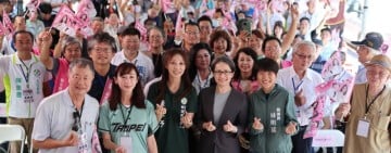 蕭美琴回花蓮出席林則葹、陳思伃聯合競總成立