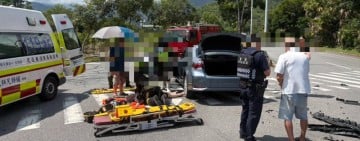 壽豐鄉大學路車禍 一OHCA三輕傷送醫