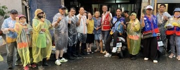 黃金發走訪東昌、干城！雨中拜票傳達「榮耀吉安・幸福家園」願景