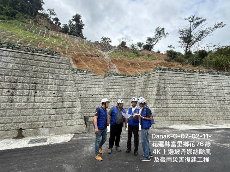 富里災後復建、道路工程 預計年底前全數完工