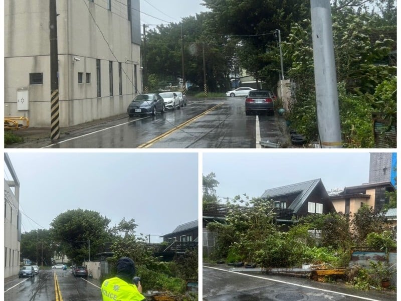 颱風薔琵來襲 花警堅守崗位為民服務